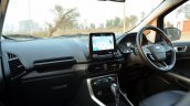 Ford EcoSport Petrol AT review dashboard angle