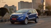 Ford EcoSport Petrol AT review front angle motion shot