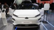 Hyundai Kona Electric front at 2018 Geneva Motor Show