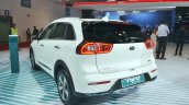Kia Niro plug-in hybrid rear three quarters at Auto Expo 2018