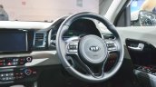 Kia Niro plug-in hybrid steering wheel at Auto Expo 2018