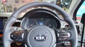 Kia Stonic steering wheel buttons at Auto Expo 2018