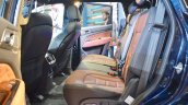 Mahindra Rexton rear seats at Auto Expo 2018