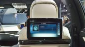 Mercedes-Maybach S 650 Saloon rear-seat entertainment system display at Auto Expo 2018
