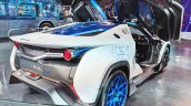Tamo Racemo± EV rear three quarters at Auto Expo 2018