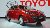 Toyota Yaris front three quarters at Auto Expo 2018