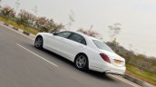 2018 Mercedes-Benz S-Class review test drive rear three quarters action