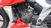 2018 TVS Apache RTR 160 4V First ride review FI engine left side