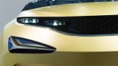 Tata 45X concept headlamp and Tri-Arrow pattern at 2018 Geneva Motor Show