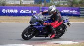 Yamaha YZF-R15 v3.0 track ride review left side action