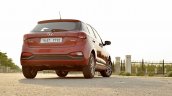 2018 Hyundai i20 facelift review rear angle