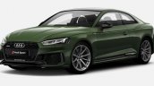 Indian-spec 2018 Audi RS 5 Coupe Sonoma Green Metallic front three quarters