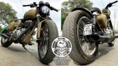 Royal Enfield Classic 500 Combat front and rear angle
