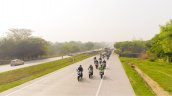 TVS Apache Owner's Group South Chapter formation shot far