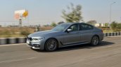 BMW 5-Series 530d review front side action shot