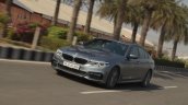 BMW 5-Series 530d review front three quarters action shot