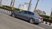 BMW 5-Series 530d review rear action shot tilt