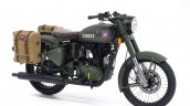 Royal Enfield Classic 500 Pegasus Limited Edition Olive Drab Green Front three quarters