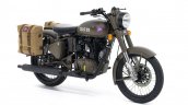 Royal Enfield Classic 500 Pegasus Limited Edition Service Brown Front three quarters