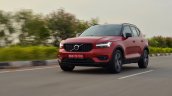 Volvo XC40 review front three quarters action shot
