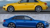2016 Audi A4 vs 2019 Audi A4 old vs new side