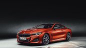 2018 BMW 8 Series Coupe with optional carbon package front three quarters