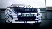 Skoda Kodiaq RS (Skoda Kodiaq vRS) front fascia teaser