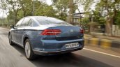 VW Passat review rear three quarters motion