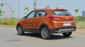 2018 Hyundai Creta facelift review rear three quarters motion