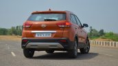2018 Hyundai Creta facelift review rear three quarters