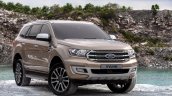 Facelifted Ford Everest (Facelifted Ford Endeavour) front three quarters