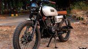 Yamaha RX 135 brat cafe racer with by Hindustan Customs front left quarter