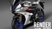 Yamaha R25 Yamaha R3 Facelift rendering image grey