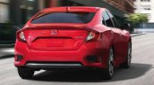 India Bound 2019 Honda Civic Images Rear Three Qua