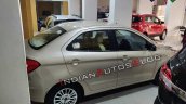 Ford Aspire Facelift Side Profile White Gold