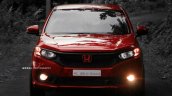 Modified Honda Amaze Red Front Image 1