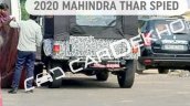 2020 Mahindra Thar Rear Three Quarters Spy Shot