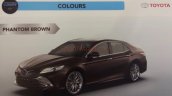 Indian Spec 2019 Toyota Camry Hybrid Brown