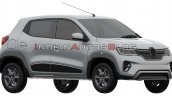 Renault Kwid Ev Front Three Quarters Right Side