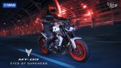 2019 Yamaha Mt 09 Night Fluo Action Shot Right Fro