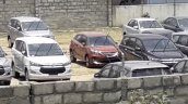 Red Toyot Glanza Spy Shot