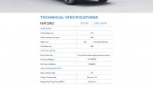 Mg Zs Ev Technical Specifications