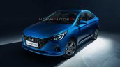 Ru 2020 Hyundai Verna Facelift Front Three Quarter