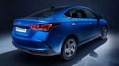 Ru 2020 Hyundai Verna Facelift Rear Three Quarters