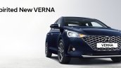 2020 Hyundai Verna Facelift Front Three Quarters R