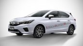 2020 Honda City Hatchback White Front Rendering