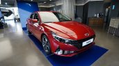 2021 Hyundai Elantra Red Front Three Quarters