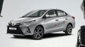 2021 Toyota Yaris Sedan Facelift Rendering