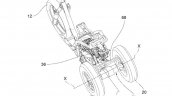Piaggio Leaning 3 Wheeler Patent Image Top