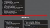 2020 Mahindra Thar Ax Lx Features List